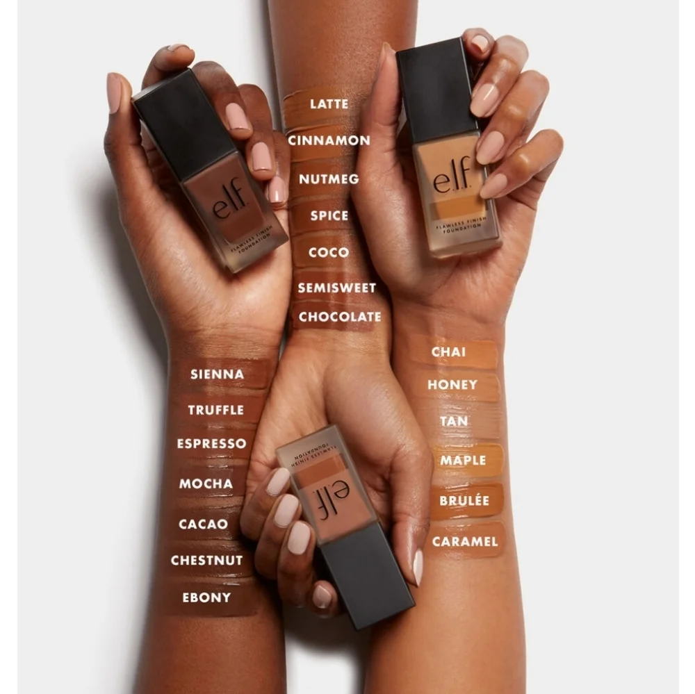Elf Flawless Finish Foundation Chocolate New